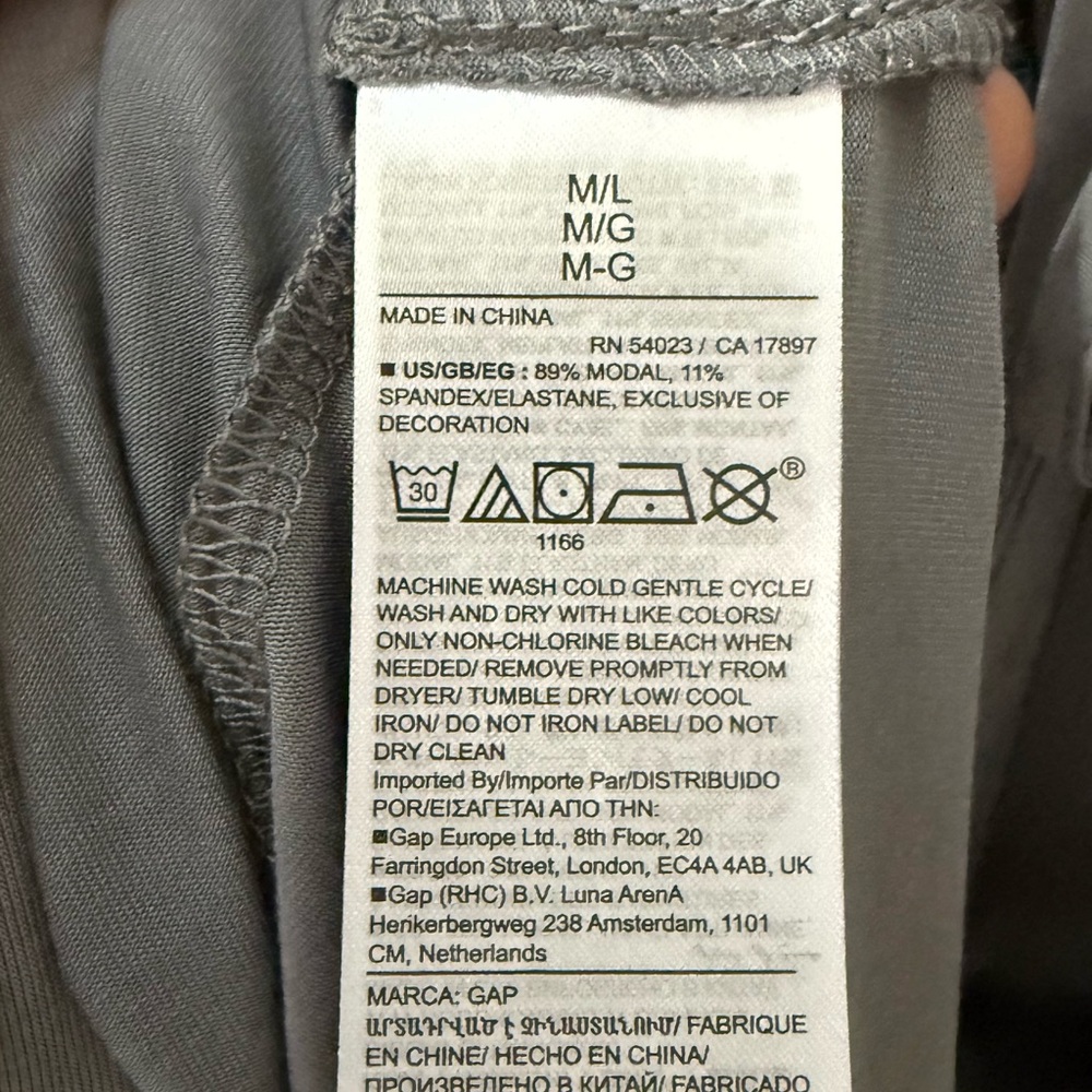 NWT The Gap Gray Slate Women's Long Robe Wrap Draped Loungewear! M/L NEW! - Picture 5 of 9